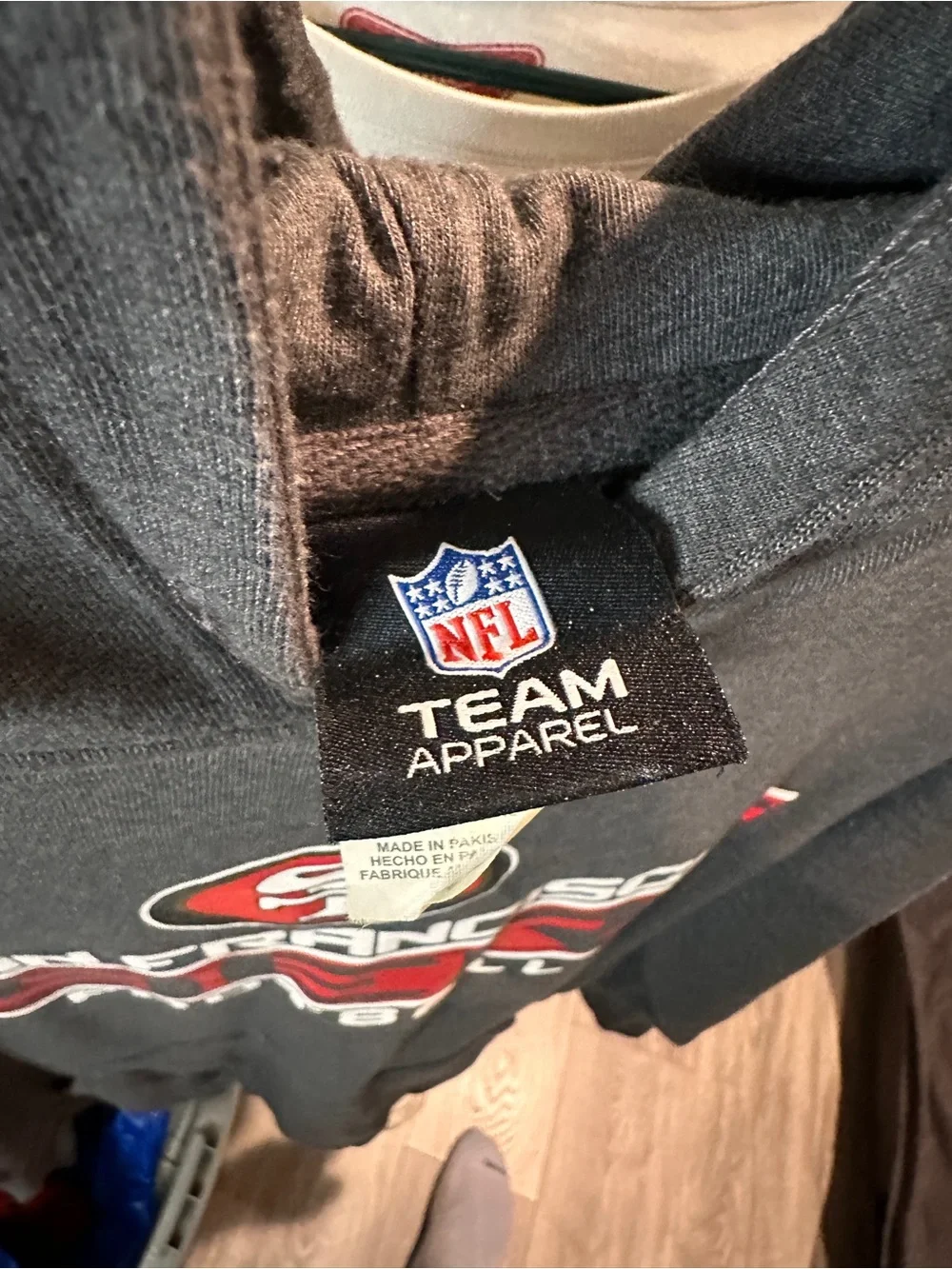 NFL Team Apparel San Francisco 49ers Hoodie Sweatshirt Size Large Pre-Owned